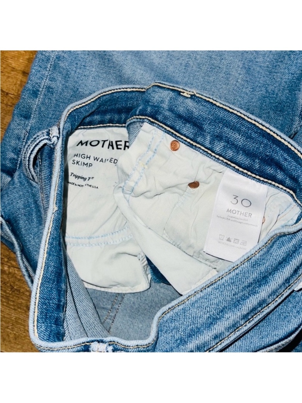 Mother high waisted Rider skimp size 30 - Picture 5 of 16